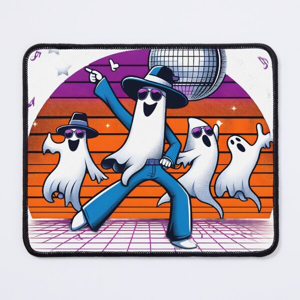 Item preview, Funky Disco Ghosts Halloween Dance Party Design. designed and sold by The-T-In-Retro.