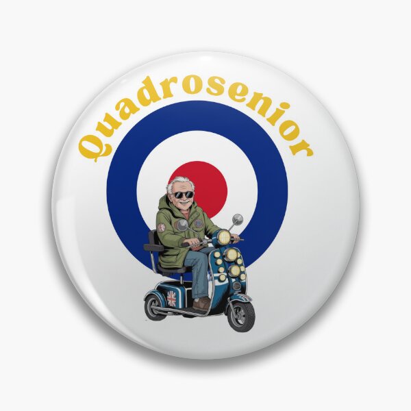 Item preview, Quadrosenior – Funny Mod Mobility Scooter T-Shirt designed and sold by SpaceCowsGoMoon.