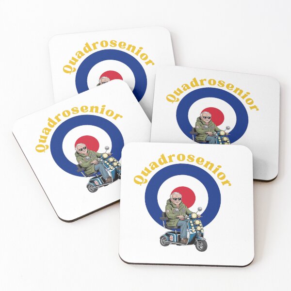 Item preview, Quadrosenior – Funny Mod Mobility Scooter T-Shirt designed and sold by SpaceCowsGoMoon.