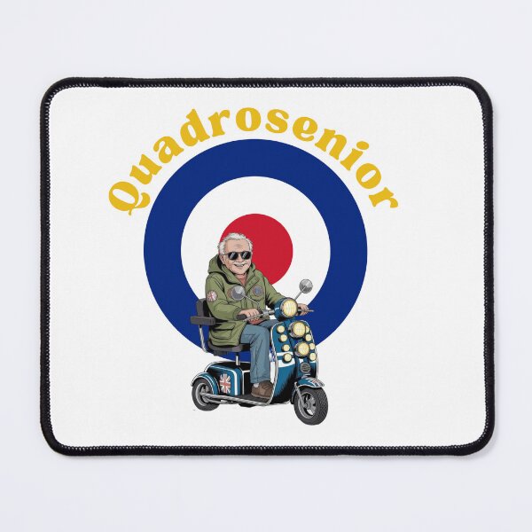 Item preview, Quadrosenior – Funny Mod Mobility Scooter T-Shirt designed and sold by SpaceCowsGoMoon.