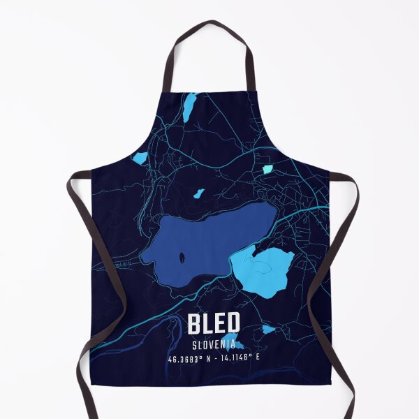 Item preview, Bled Midnight City Map designed and sold by HomeLivingCo.