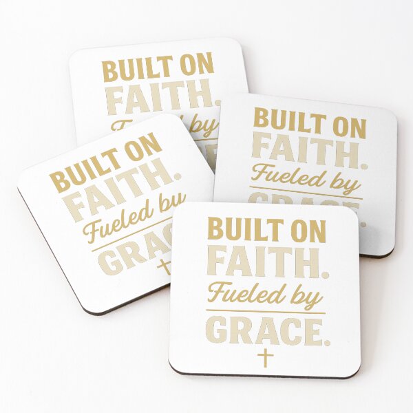 Item preview, Built on Faith. Fueled by Grace. – Christian Streetwear Motivation Design designed and sold by Faithline Studio.