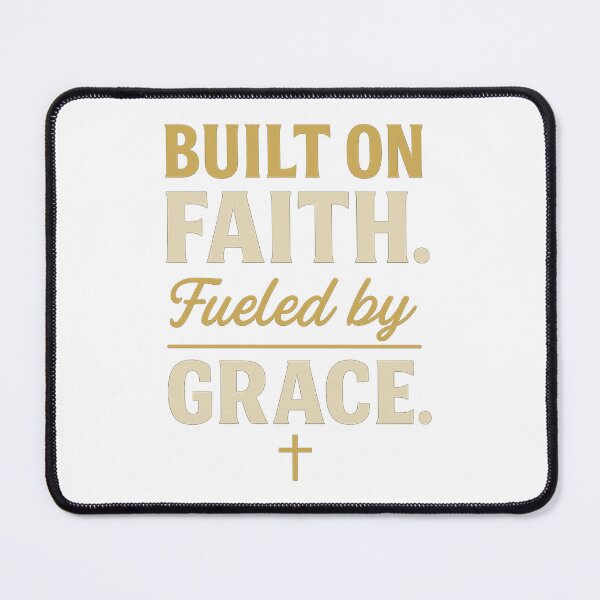 Item preview, Built on Faith. Fueled by Grace. – Christian Streetwear Motivation Design designed and sold by Faithline Studio.