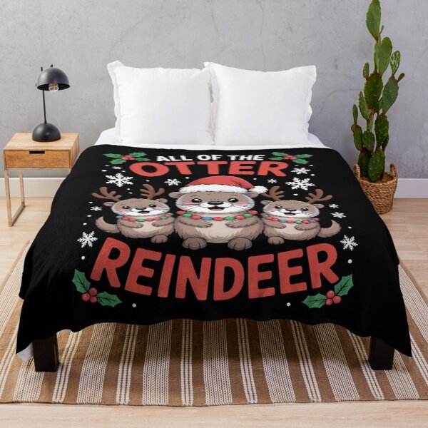 Item preview, All of the Otter Reindeer Cute Otter Christmas Design designed and sold by Gogetgiggles.