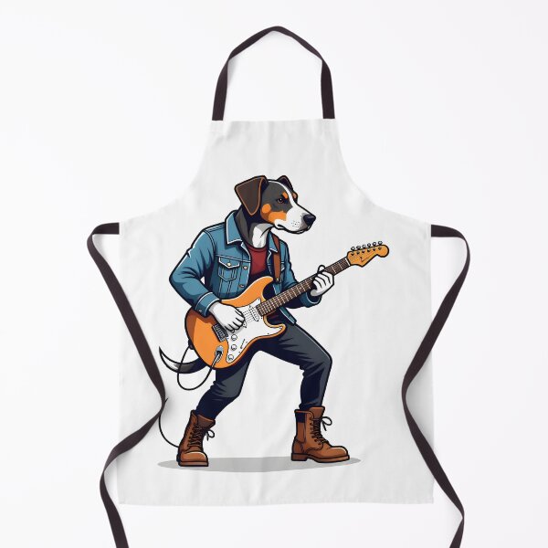 Aperçu de l'œuvre Rockin' Riff le rockeur bernois créée et vendue par Melody-Merch.