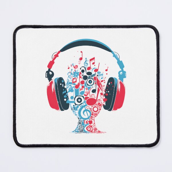 Item preview, Dynamic audio headphones with musical elements designed and sold by Wawan35200.