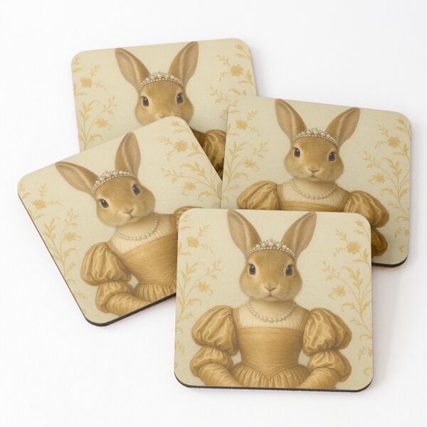 Item preview, Renaissance Rabbit Lady Portrait designed and sold by SassyArtistry.