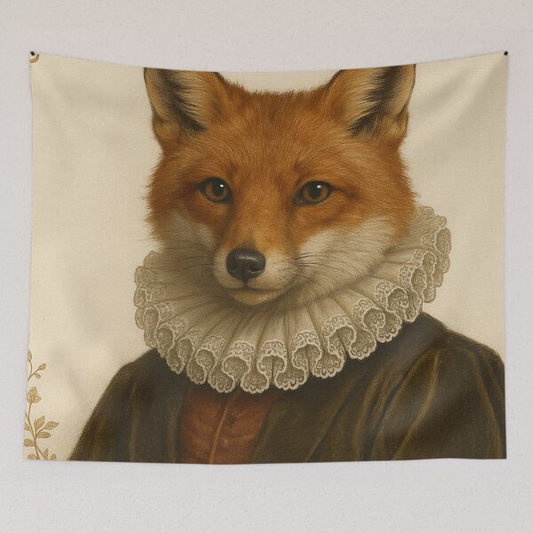 Item preview, Renaissance Fox Gentleman Portrait designed and sold by SassyArtistry.