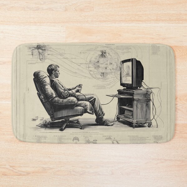 Item preview, FIGURE PLAYING VIDEO GAMES - the code,page 14 designed and sold by lautir.