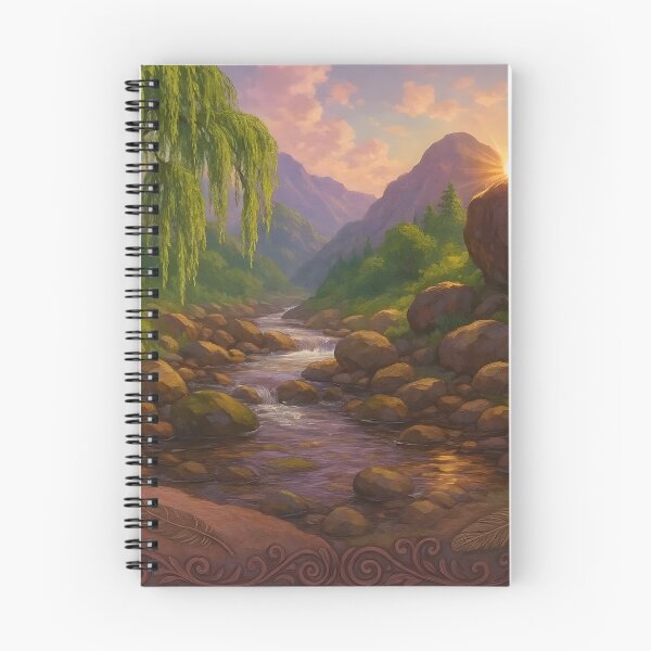 Item preview, Mountain Gully Creekside Willow Dawn designed and sold by BreezyDawnDesigns.