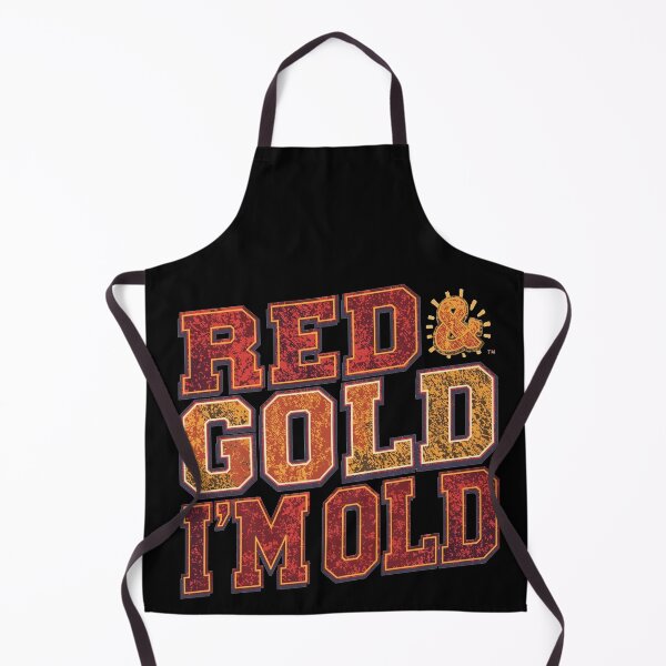 Item preview, Red & Gold Till I'm Old Vintage Support Tee designed and sold by ANOMIC ⭐⭐⭐⭐⭐.