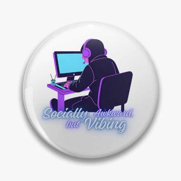 Artikelvorschau, Sozial unbeholfen, aber total entspannt | Introvertierte Gamer-Vibes entworfen und verkauft von Cute and Funny.