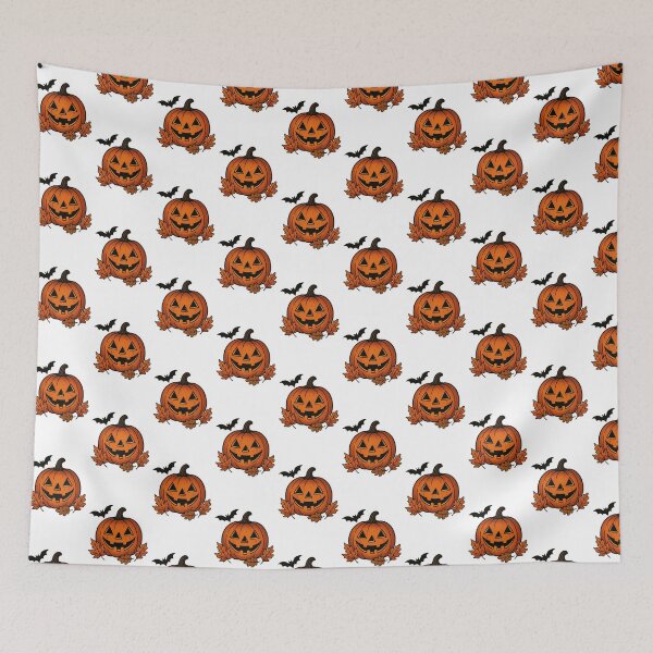 Item preview, Smiling Jack-O’-Lantern with Autumn Leaves | Cute Halloween Pumpkin Design designed and sold by  ADBIB Design.