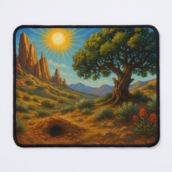 Item preview, Juniper Spires Mountain Desert Vista designed and sold by BreezyDawnDesigns.