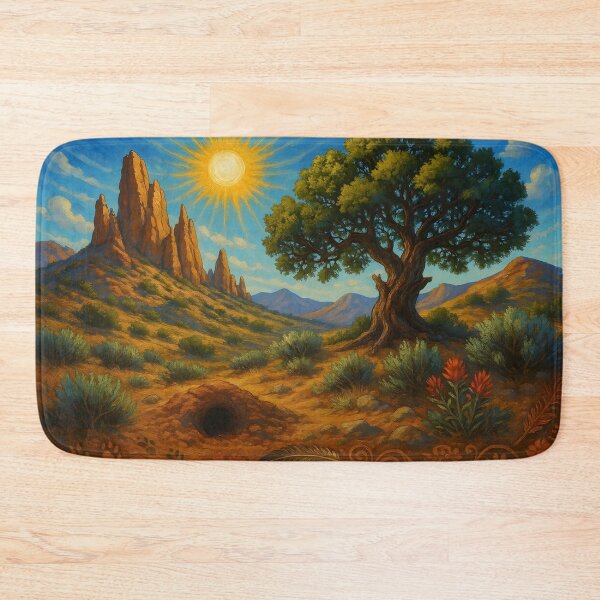 Item preview, Juniper Spires Mountain Desert Vista designed and sold by BreezyDawnDesigns.