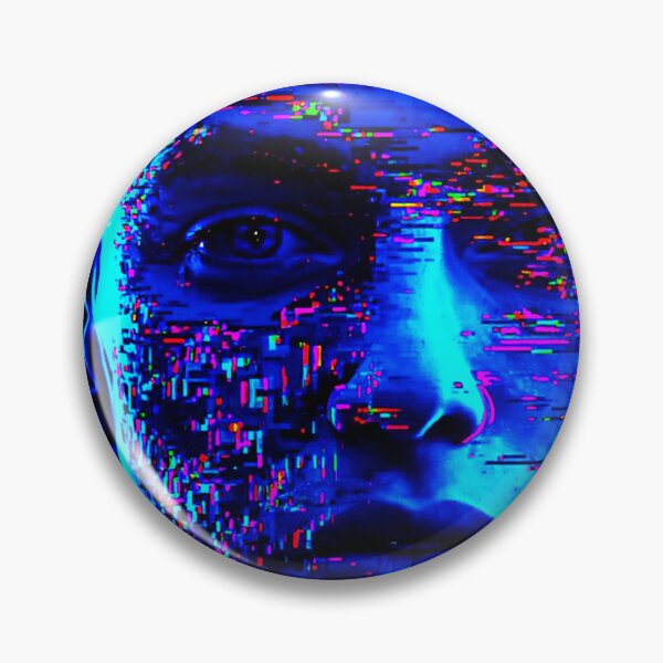 Item preview, Glitched Reality – Vaporwave RGB Portrait in Digital Pixels designed and sold by mag-graphic.