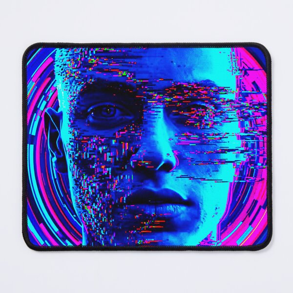 Item preview, Glitched Reality – Vaporwave RGB Portrait in Digital Pixels designed and sold by mag-graphic.