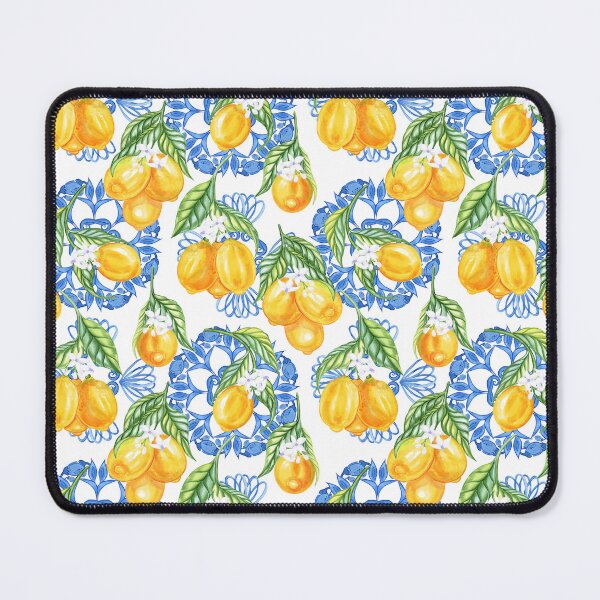Item preview, Mediterranean lemon and tiles design  designed and sold by AgaDesignStudio.