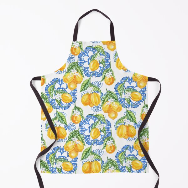 Item preview, Mediterranean lemon and tiles design designed and sold by AgaDesignStudio.