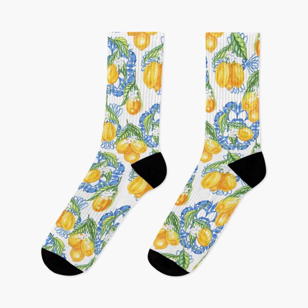 Item preview, Mediterranean lemon and tiles design  designed and sold by AgaDesignStudio.