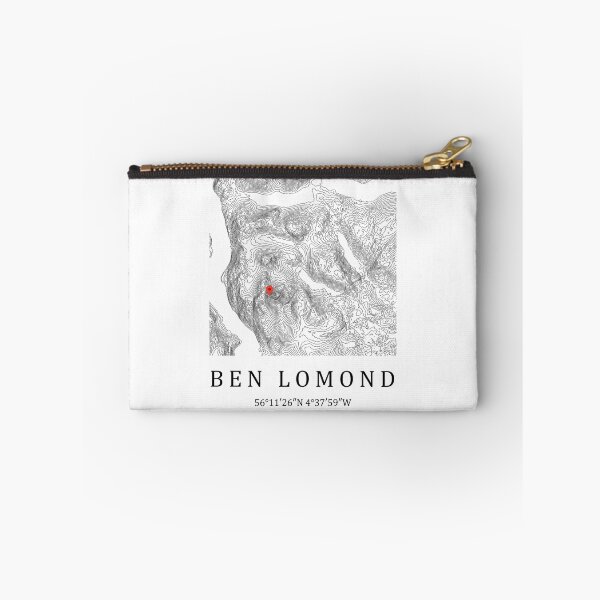 Item preview, Ben Lomond Scotland Mountain Map Print - Scottish Munro Topographic Art Gift for Hikers designed and sold by Loom on the Loch.