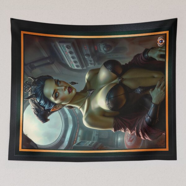 Item preview, Cyberpunk Aesthetic Fantasy Art Portrait Of Jayan Kaelani Mesmerizing AI Concept Art by Xzendor7 designed and sold by Xzendor7 Digital Art Creations.