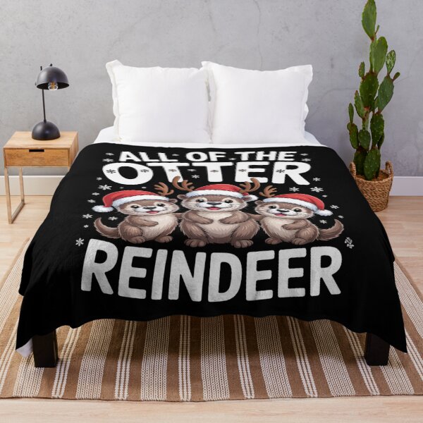 Item preview, All of the Otter Reindeer Cute Otter Christmas Design designed and sold by Gogetgiggles.