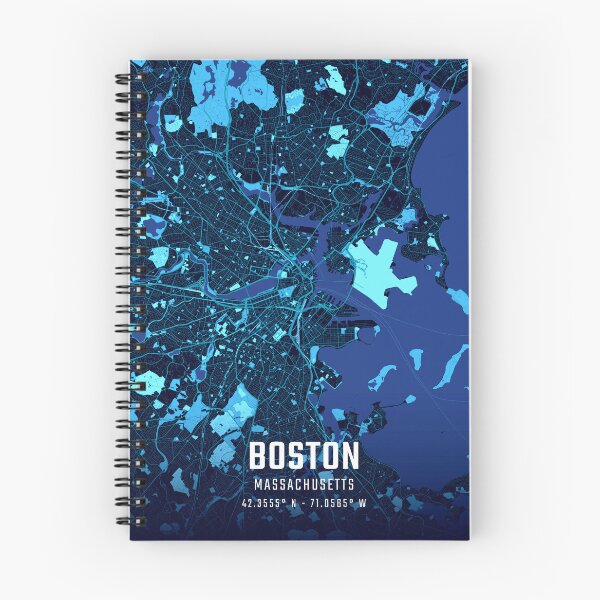 Item preview, Boston Midnight City Map designed and sold by HomeLivingCo.