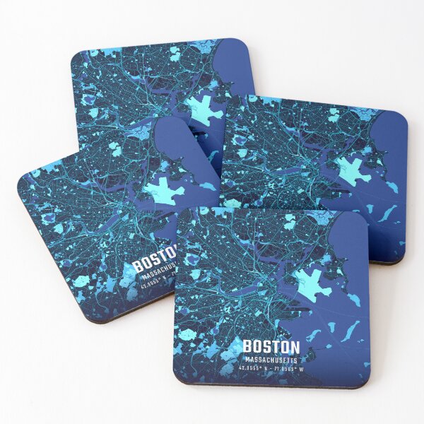 Item preview, Boston Midnight City Map designed and sold by HomeLivingCo.