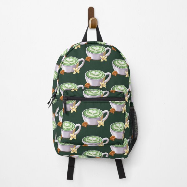 Item preview, Caramel Hot Matcha Latte Aesthetic Art designed and sold by KrystalBStudios.