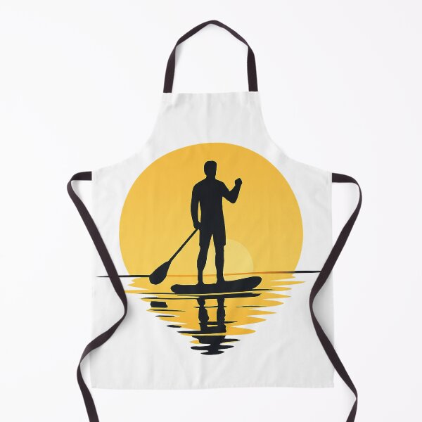 Item preview, Man silhouette Paddle Boarding at Sunset designed and sold by SassyArtistry.