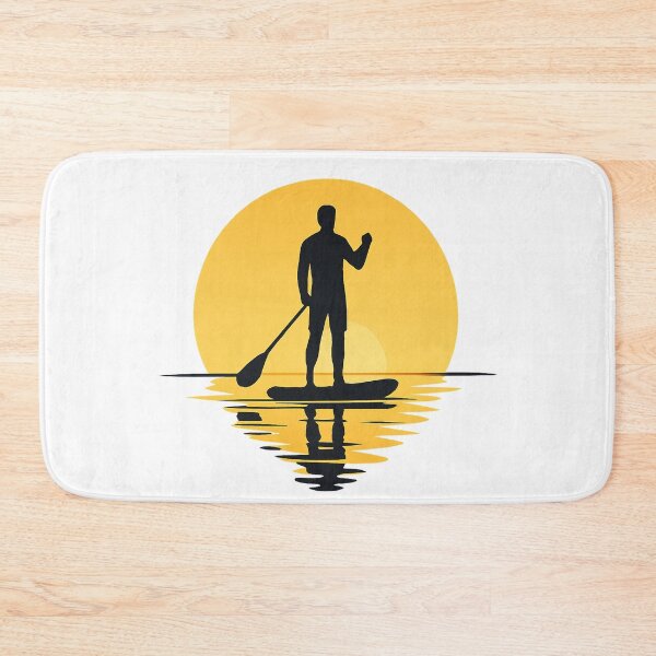 Item preview, Man silhouette Paddle Boarding at Sunset designed and sold by SassyArtistry.