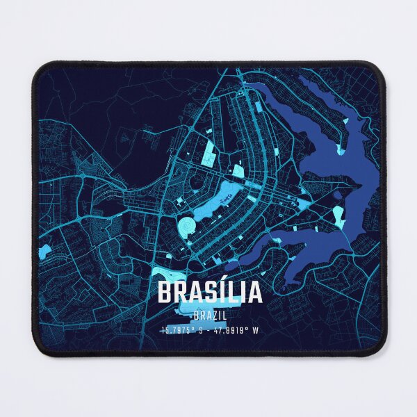 Item preview, Brasília Midnight City Map designed and sold by HomeLivingCo.