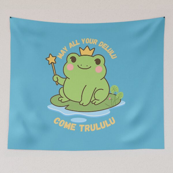 Item preview, May All your delulu come trululu -Frog Meme  designed and sold by Artistusha.