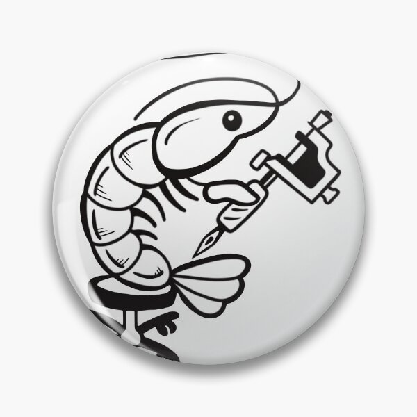 Item preview, Tattoo shrimp designed and sold by CasperArtShop.