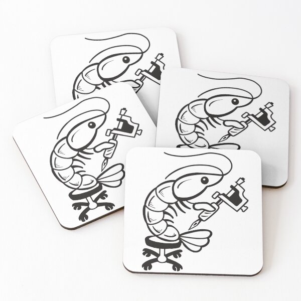 Item preview, Tattoo shrimp designed and sold by CasperArtShop.