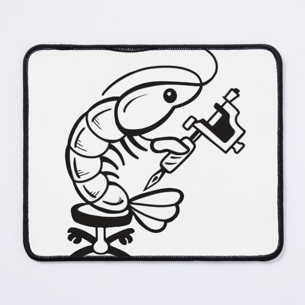 Item preview, Tattoo shrimp designed and sold by CasperArtShop.