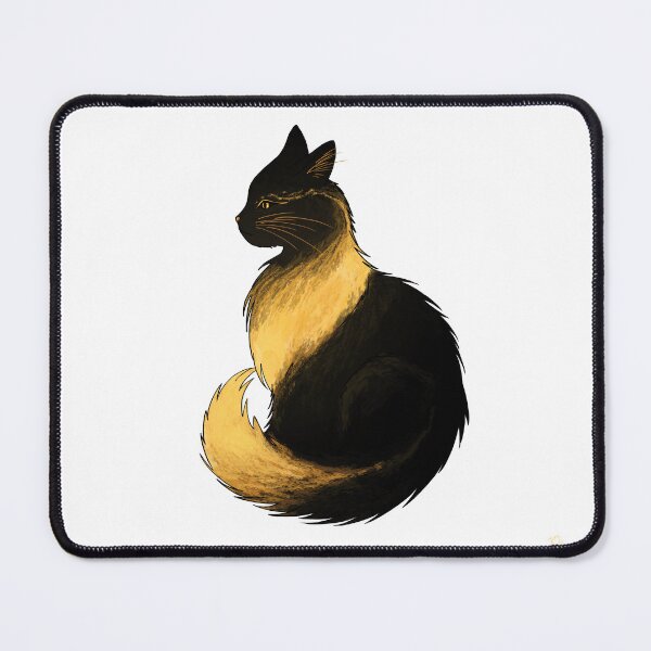 Item preview, Shimmerfur – Guardian of the Golden Light | Golden Fantasy Cat (without background) designed and sold by Sumpfmaus.