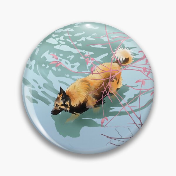 Item preview, Belgian Tervueren bathing in Japanese lake designed and sold by JackieCorrado.