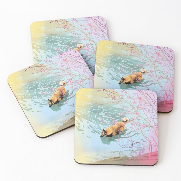 Item preview, Belgian Tervueren bathing in Japanese lake designed and sold by JackieCorrado.