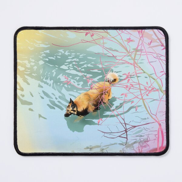 Item preview, Belgian Tervueren bathing in Japanese lake designed and sold by JackieCorrado.