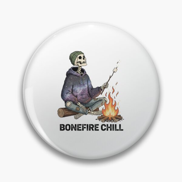 Item preview, Bonefire Chill: Cosmic Skeleton Camping designed and sold by  ADBIB Design.