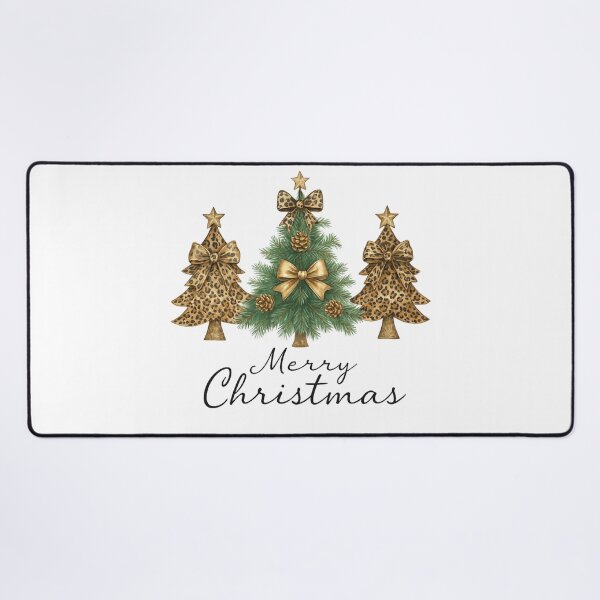 Item preview, Leopard Print Christmas Tree Design | Glam Merry Christmas Aesthetic designed and sold by MarketMavenGift.