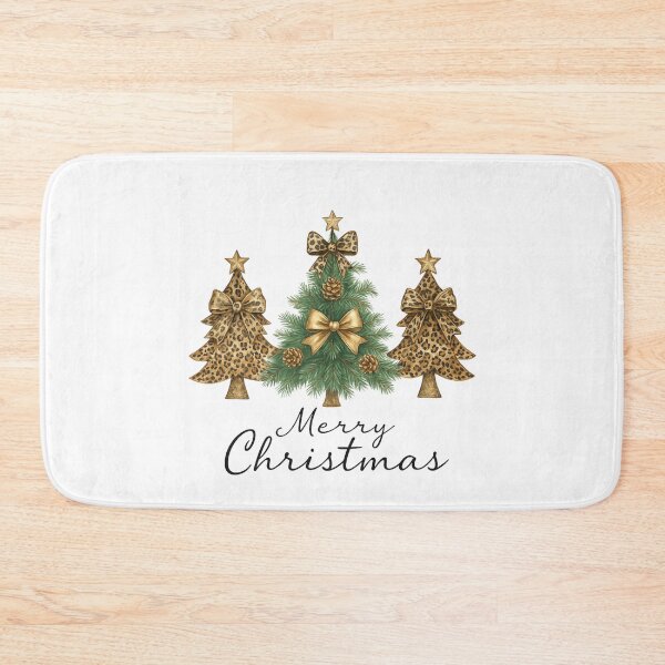 Item preview, Leopard Print Christmas Tree Design | Glam Merry Christmas Aesthetic designed and sold by MarketMavenGift.