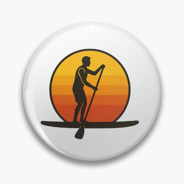 Item preview, Man Paddle Boarding at Sunset Silhouette designed and sold by SassyArtistry.
