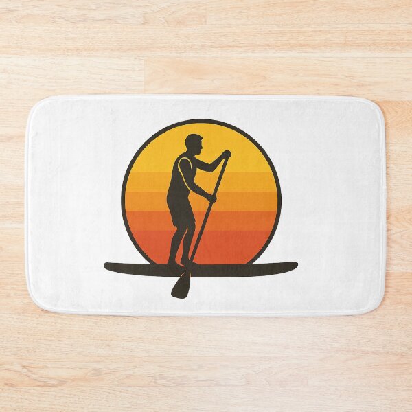 Item preview, Man Paddle Boarding at Sunset Silhouette designed and sold by SassyArtistry.