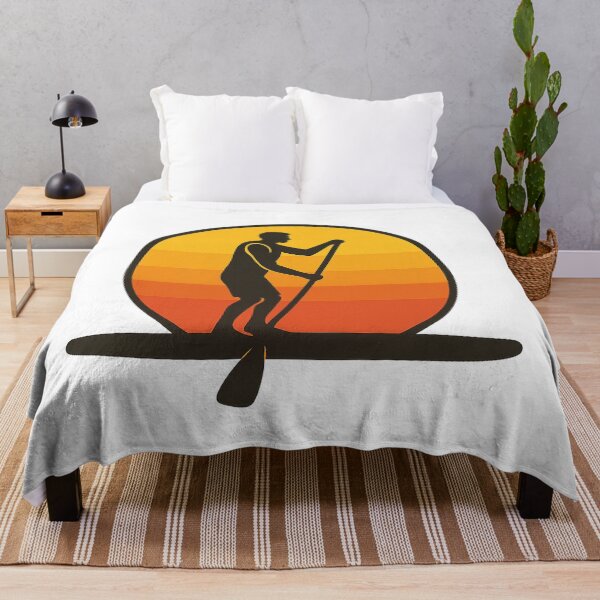 Item preview, Man Paddle Boarding at Sunset Silhouette designed and sold by SassyArtistry.