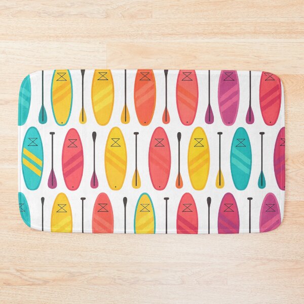 Item preview, Colorful Paddle Boards Seamless Pattern designed and sold by SassyArtistry.