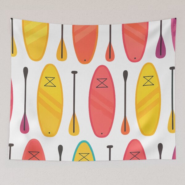 Item preview, Colorful Paddle Boards Seamless Pattern designed and sold by SassyArtistry.
