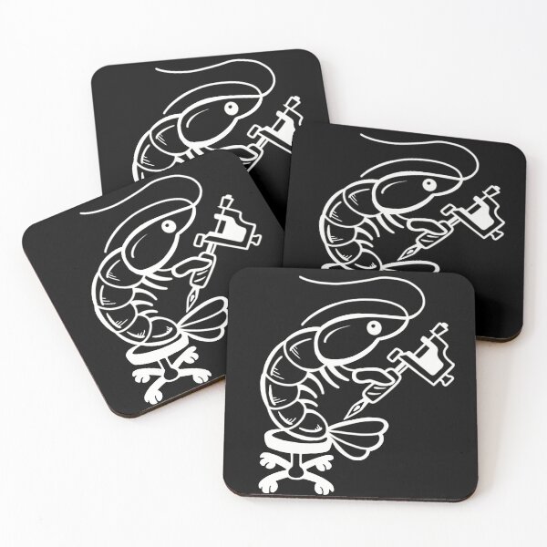 Item preview, Tattoo shrimp negative designed and sold by CasperArtShop.